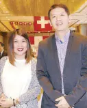  ??  ?? Victorinox Swiss Army’s Jam Co and Lucerne’s Marnie Chua.