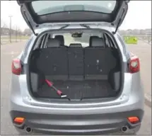  ??  ?? The 2017 Mazda CX-5 GT has 966 litres of cargo room with the rear seats up,1,852 with the seats down.