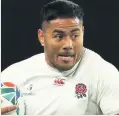  ??  ?? England’s Manu Tuilagi