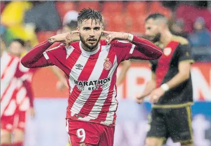  ?? FOTO: P. PUNTÍ ?? Portu volvió a marcar ante el Rayo tras ocho meses de sequia, pero acabó lesionado. Espera reaparecer el 25-N frente al Espanyol