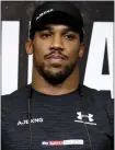  ??  ?? Anthony Joshua has come in for some criticism lately