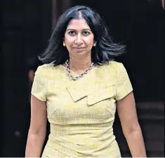  ??  ?? Suella Braverman has been reappointe­d Attorney General after taking maternity leave