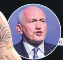  ??  ?? LEGAL ROW Carl Frampton and, inset, Barry Mcguigan