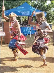  ?? ?? Tinyanga dancing during the event.