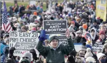  ?? SUSAN WALSH — THE ASSOCIATED PRESS ?? People attend March for Life rally on the National Mall on Friday.