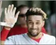  ?? DAVID BANKS — THE ASSOCIATED PRESS ?? Cincinnati Reds’ Billy Hamilton is a player the Indians could target in a trade to help replenish a depleted outfield.