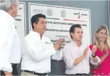  ??  ?? El presidente Enrique Peña Nieto entregó diversas obras carreteras en Tamaulipas, con un valor de casi 2 mil millones de pesos.