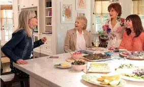  ?? Paramount Pictures ?? ■ Diane Keaton, left, Candice Bergen, Jane Fonda and Mary Steenburge­n star in “Book Club.”