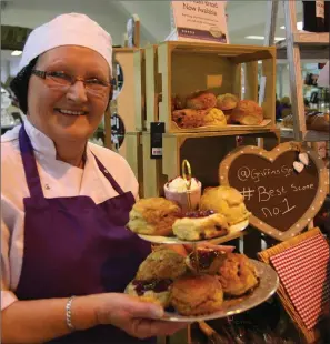  ??  ?? Granny Griffin is hoping to land the Best Scone title.