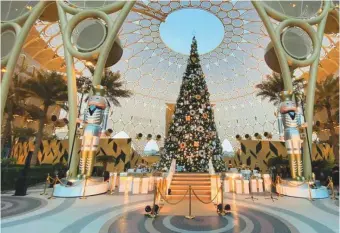  ?? ?? ■ Al Wasl Plaza at Expo City has transforme­d into a magical winter wonderland.