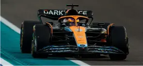 ?? ?? Ricciardo drove his final race for McLaren in Abu Dhabi on Sunday