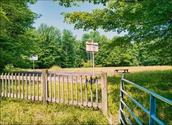  ?? Paul Buckowski / Times Union ?? A view of the former Camp Barker on Dyken Pond Road on Wednesday in Grafton.