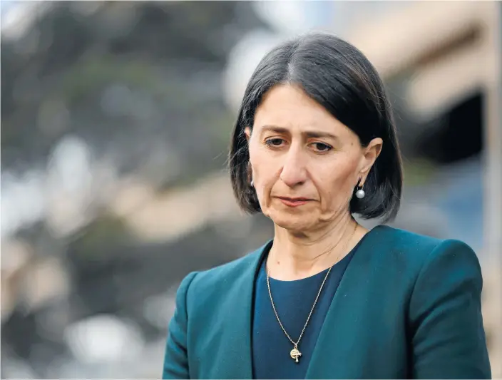  ?? AAP Image / Dean Lewins ?? NSW Premier Gladys Berejiklia­n speaks to the media on Monday.