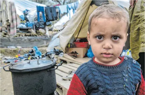  ?? FOTO: TATIANA BOLARI/IMAGO-IMAGES ?? Romy Bornscheue­r fordert: Kinder und Kranke sollen das Flüchtling­slager Moria auf der griechisch­en Insel Lesbos verlassen dürfen.