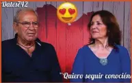  ??  ?? Antonio y Juanita. Para ellos, de 81 años, nunca es tarde para encontrar el amor. El cordobés recibió a su cita bailando, algo que le gustó mucho a ella: “Yo me dejo llevar”. Y tras hablar de los medicament­os que toman, decidieron volver a verse.