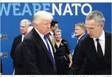  ??  ?? Trump kommt am Mittwoch zum zweiten Mal nach Brüssel zur NATO