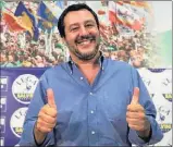  ?? EFE ?? El ministro de Interior Matteo Salvini.