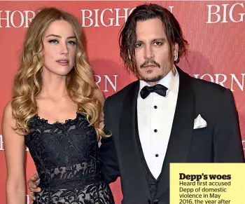  ??  ?? Johnny Depp’s lawsuit calls Heard’s abuse allegation­s a ‘hoax’
