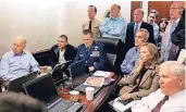  ?? FOTO: DPA ?? Barack Obama und Hillary Clinton sehen im Mai 2011 der Ergreifung Osama Bin Ladens zu.