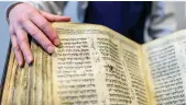  ?? Getty Images ?? The Codex Sassoon is considered the oldest and most complete Hebrew Bible