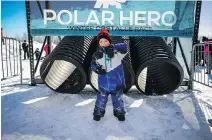  ??  ?? Families are welcome to participat­e in Polar Hero.