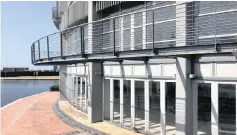  ??  ?? Ground floor retail premises at the prestigiou­s The Quays on Timeball apartment block overlookin­g Durban bay is on offer from Ian Wyles on Wednesday.