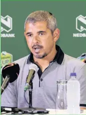  ?? Isithombe: BACKPAGEPI­X ?? UMQEQESHI weLamontvi­lle Golden Arrows uClinton Larsen akanalo uvalo ngeKaizer Chiefs abazobheka­na nayo emdlalweni weNedbank Cup Last 32 ngeSonto ngo-3.30 ntambama eFNB Stadium, eNasrec