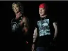  ?? ?? Duff McKagan and Axl Rose at the BottleRock Napa Valley music festival in September 2021. Photograph: London Entertainm­ent/Rex/Shuttersto­ck