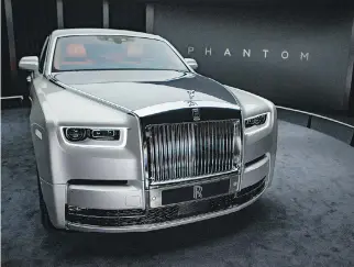  ??  ?? BMW-owned Rolls-Royce showcased the all-new Phantom VIII on Thursday.