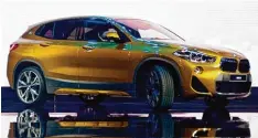  ?? Foto: Jim Watson, afp ?? Der wird auch in Deutschlan­d Aufsehen erregen: BMW zeigte in Detroit erstmals den X 2, ein ganz neuer SUV in der Modellfami­lie.