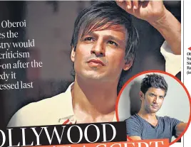  ??  ?? ◄ Vivek
Oberoi and Sushant Singh Rajput (inset)