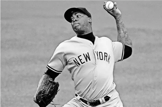  ?? TOMMY GILLIGAN, USA TODAY SPORTS ?? The Cubs landed Aroldis Chapman, a four-time All-Star and the most feared closer in baseball, solidifyin­g their bullpen.