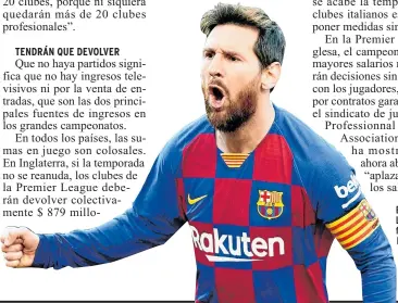  ?? Foto: EFE ?? El argentino Lionel Messi, figura del Barcelona español.