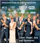  ?? ?? Cäsar: Sieger, Jury und Sponsoren