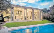  ?? /Supplied ?? Trophy home: This elegant double-storey Sandhurst mansion, which has been run as an ultra-exclusive boutique hotel, will be sold by High Street Auctions on November 29 at the Summer Place in Hyde Park. Opening bids from R25m will be accepted.