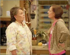  ?? ADAM ROSE — ABC VIA AP ?? In this image released by ABC, Roseanne Barr, left, and Laurie Metcalf appear in a scene from the reboot of the popular comedy series “Roseanne.” ABC, which canceled its “Roseanne” revival over its star’s racist tweet, said Thursday it will air a...