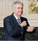  ??  ?? JEROME POWELL. Presidente de la Reserva Federal de Estados Unidos.