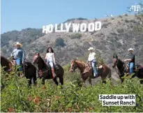  ??  ?? Saddle up with Sunset Ranch