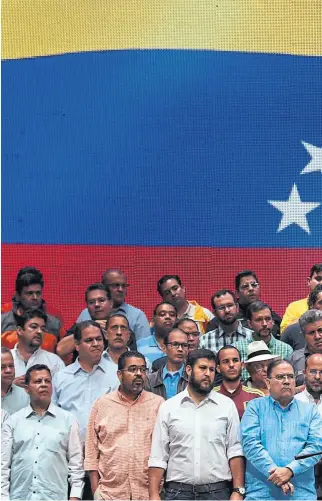  ??  ?? Guevara, vicepresid­ente de la Asamblea, anunció el plan opositor