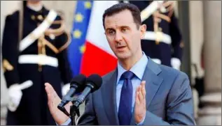  ??  ?? Syria President Bashar al-Assad.