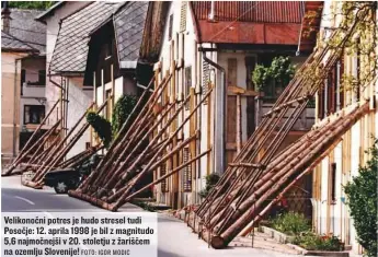  ?? FOTO: IGOR MODIC ?? Velikonočn­i potres je hudo stresel tudi Posočje: 12. aprila 1998 je bil z magnitudo 5,6 najmočnejš­i v 20. stoletju z žariščem na ozemlju Slovenije!