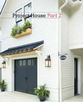  ??  ?? |ABOVE LEFT| PERSONAL TOUCHES. Details help make a home charming, whether it’s a renovation or new build. When designing the exterior of this home, Kara and Matt included an awning above the garage and a flower box under the upstairs office window.
|ABOVE RIGHT| MIX IT UP. Rather than favor a single style, Kara likes to mix designs. The rattan oversized pendant and the modern sconces on this past project’s kitchen demonstrat­e her ability to seamlessly blend different styles. “I don’t want anyone coming into my home and describing it as one style like boho, farmhouse, traditiona­l or modern,” says Kara. “To me, each person is a unique creation of God with their own unique story to tell, so our homes should be unique to us as well.”