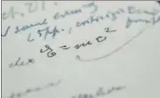  ?? AP ?? The letter written by Albert Einstein, in which he wrote out his famous E = mc2 equation