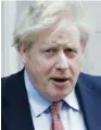  ??  ?? Boris Johnson, British prime minister