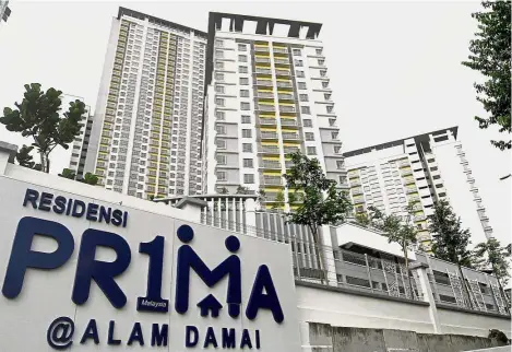  ??  ?? A place to
call home: The Government is addressing the concern of affordable housing and in Budget 2018, RM1.5bil was allocated for the PR1MA housing programme to build 210,000 units at RM250,000 and below.