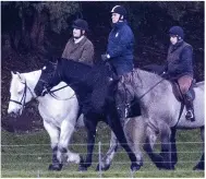  ??  ?? HORSE MEET: Andrew at Windsor yesterday