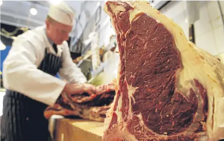  ??  ?? Cattle that are overweight results in steaks which do not meet supermarke­t specificat­ions.