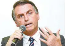  ?? AFP PHOTO / EVARISTO SA ?? Jair Bolsonaro diz que vai levar aos debates ‘propostas factíveis’