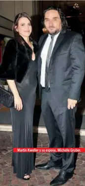  ??  ?? Martín Kweller y su esposa, Michelle Gruber.