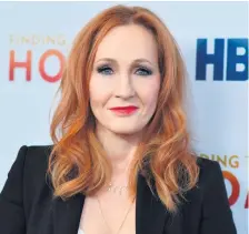  ??  ?? Abused:
J K Rowling was trolled online over her views on transgende­rism